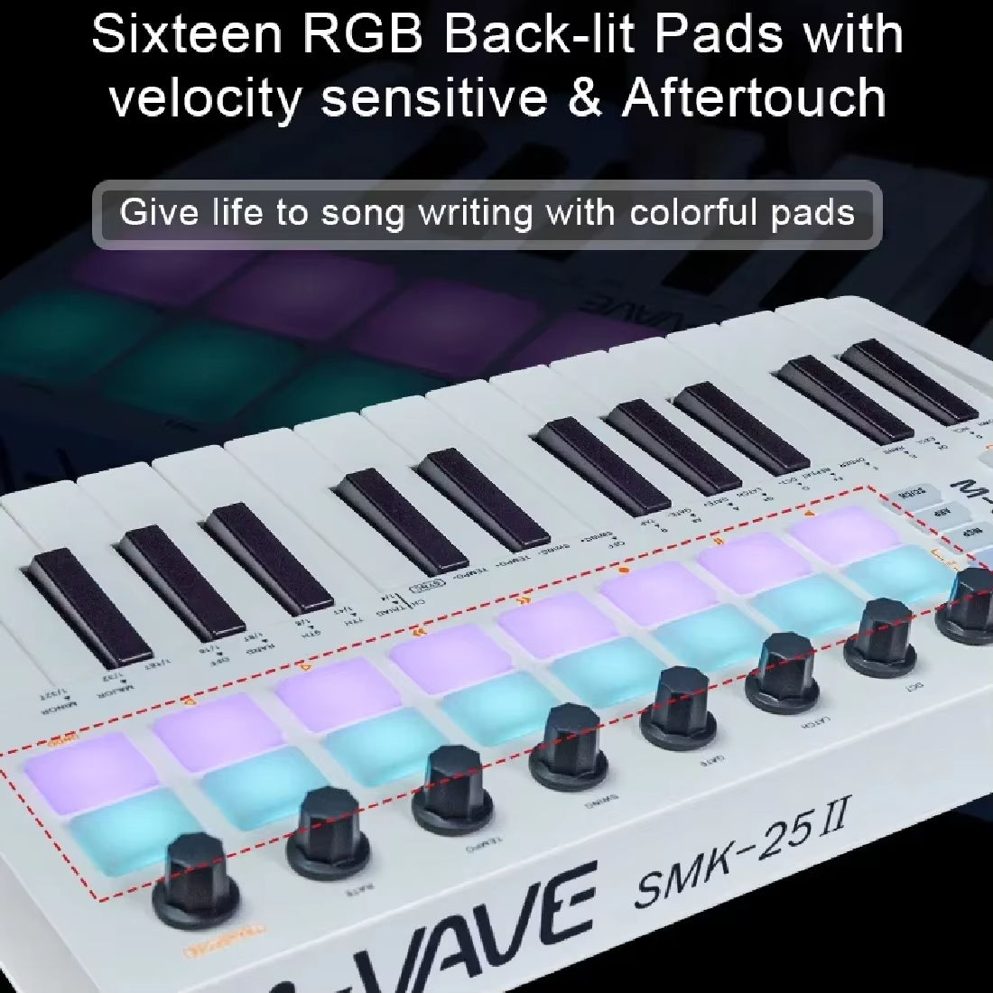 Midi Controller Pad - M-VAVE SMK-25 II MIDI Controller Keyboard/25