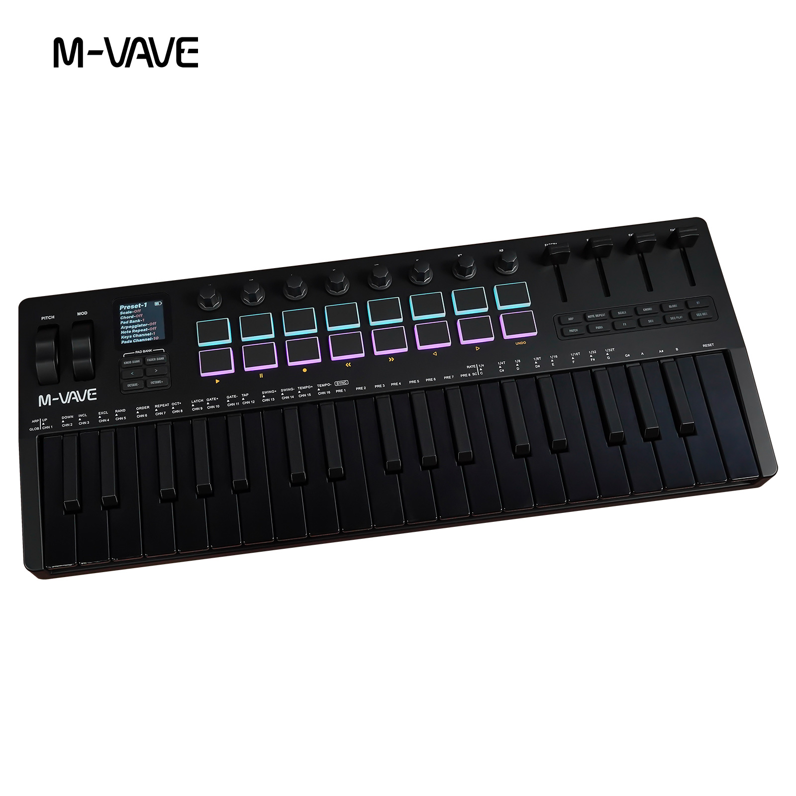 Midi Controller Pad - M-VAVE SMK-37 PRO 37-Key USB MIDI