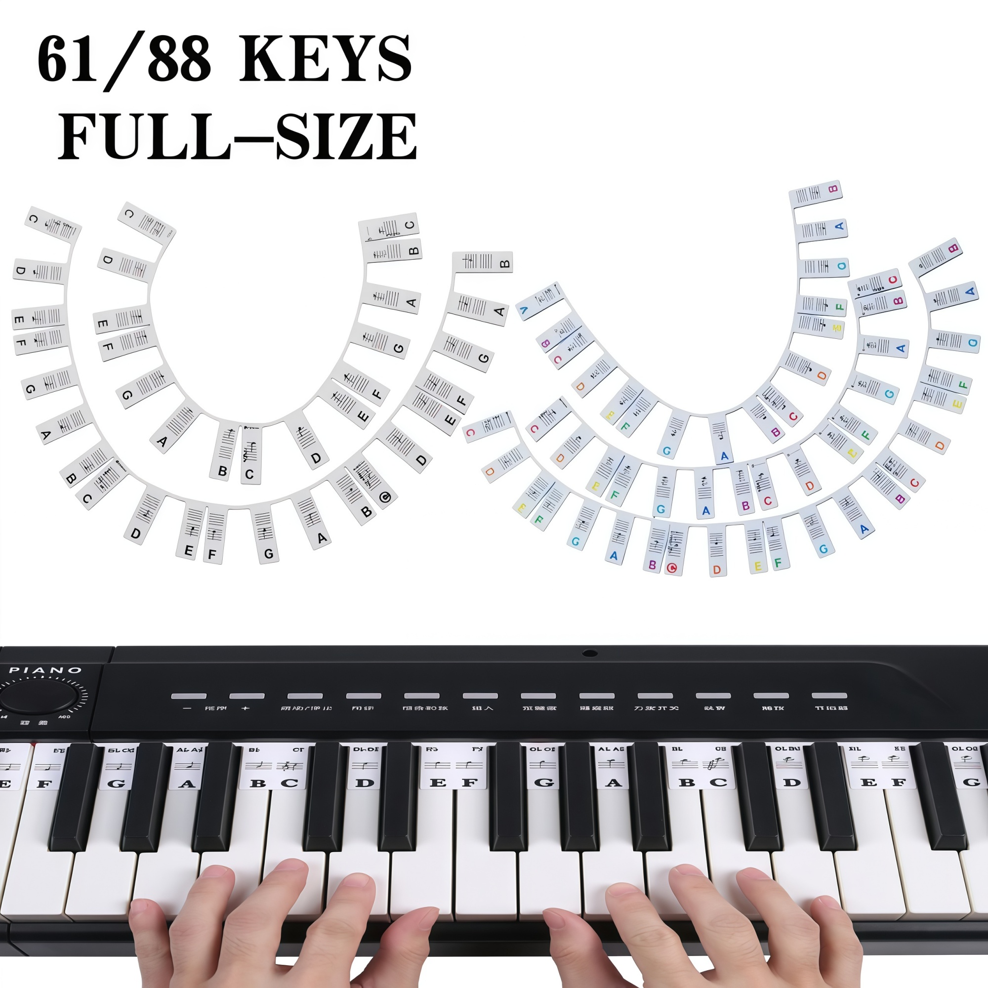 Keyboard Piano 61 Key - Miwayer 61/88 Keys Piano Keyboard Stickers