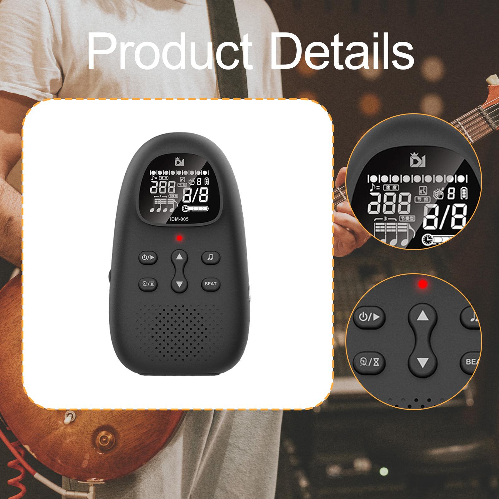 Drum Practice Pad - Electronic Metronome Voice Function Beat Counting