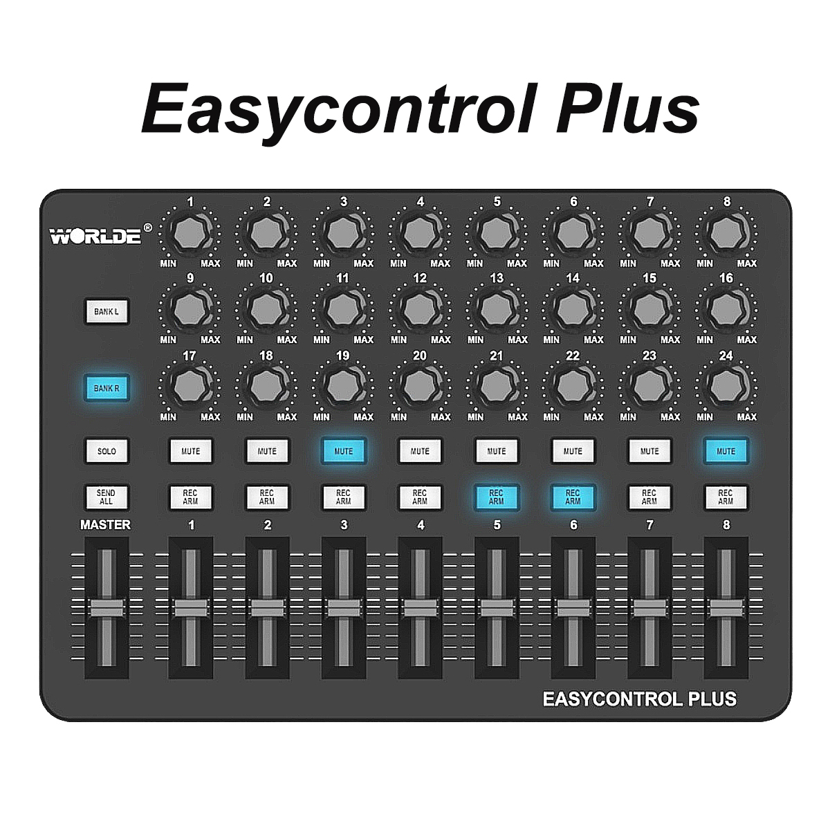 Midi Controller Pad - Worlde Easycontrol Plus Portable MIDI Controller