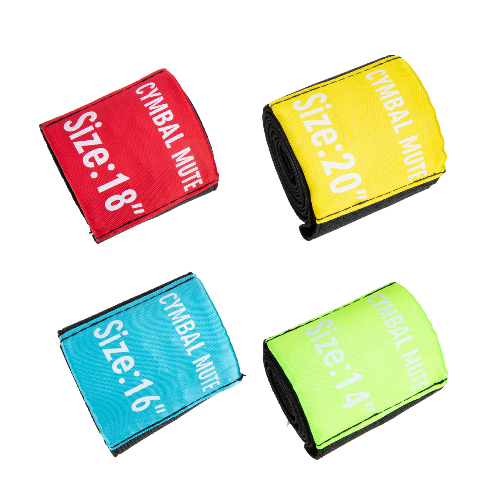 Drum Practice Pad - 4Pcs Professional Cymbal Mute Pad Circle