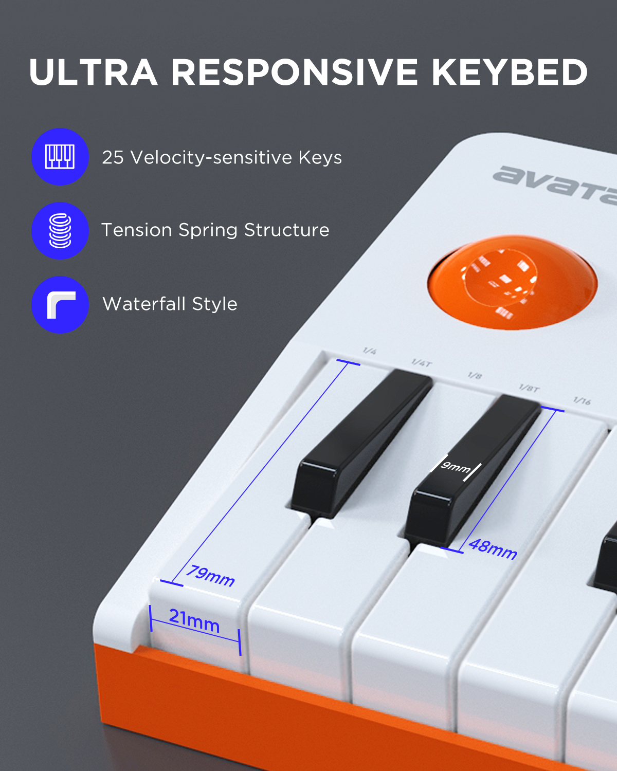 EMK-25 Wireless Midi Keyboard  - Midi Controller Pad avis et prix