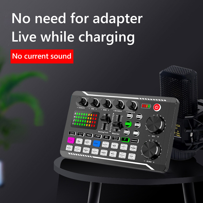 F998 Live Sound Card Audio Tun - Audio Music Voice Changer avis et prix