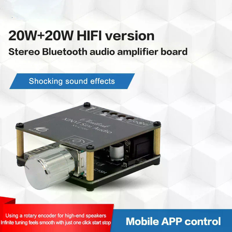 2*20W Bluetooth 5.0 Power Ampl - Audio Music Player App avis et prix