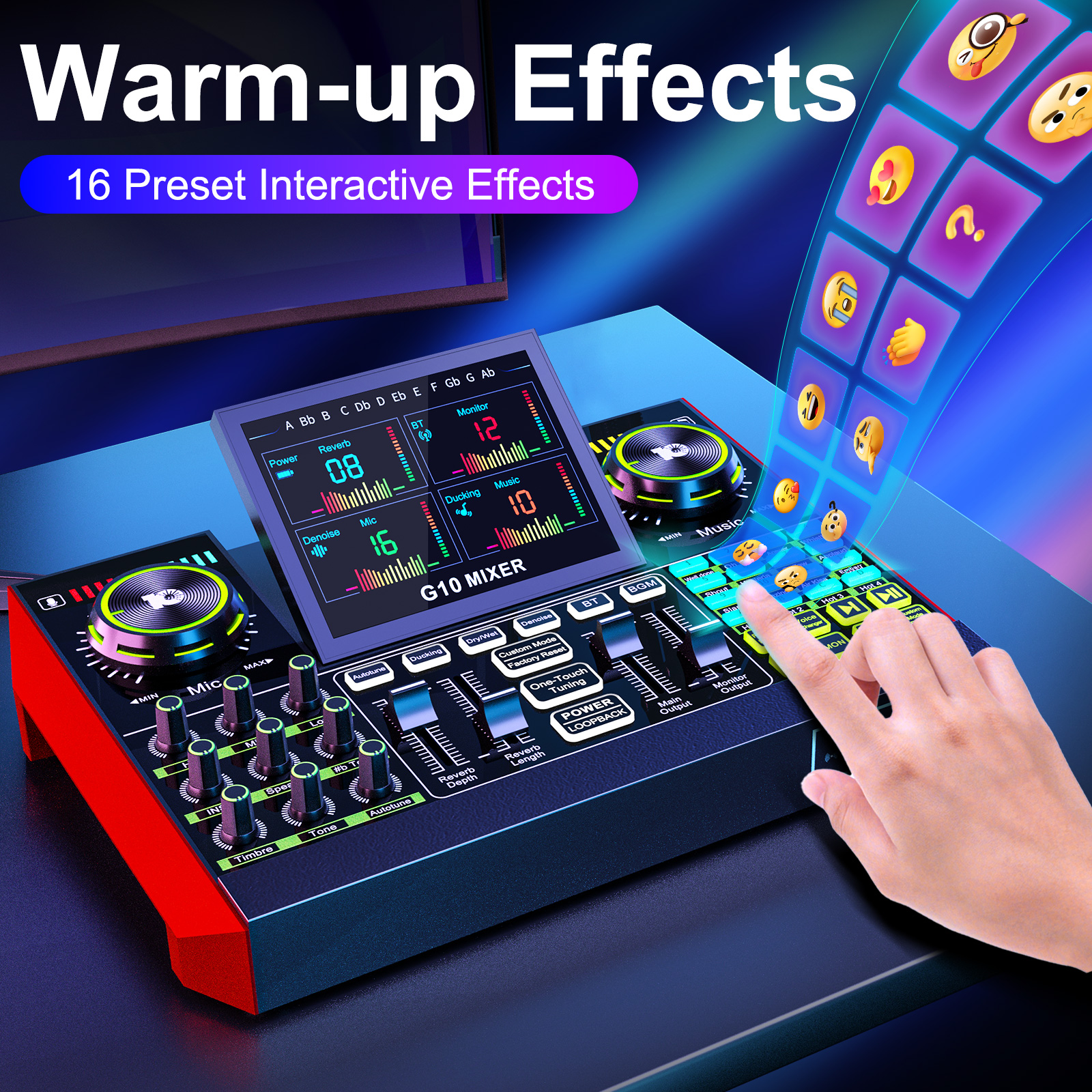 Tenlamp Audio Interface Mixer  - Audio Music Voice Changer avis et prix