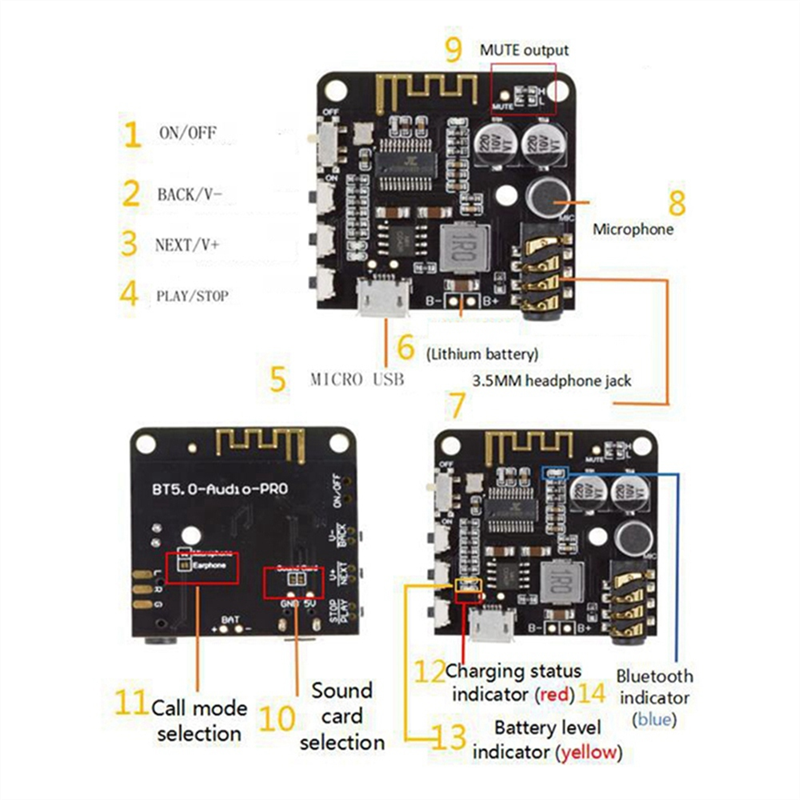 -A89Z 10PCS BT5.0 PRO Audio Re - Audio Music Cleaner avis et prix