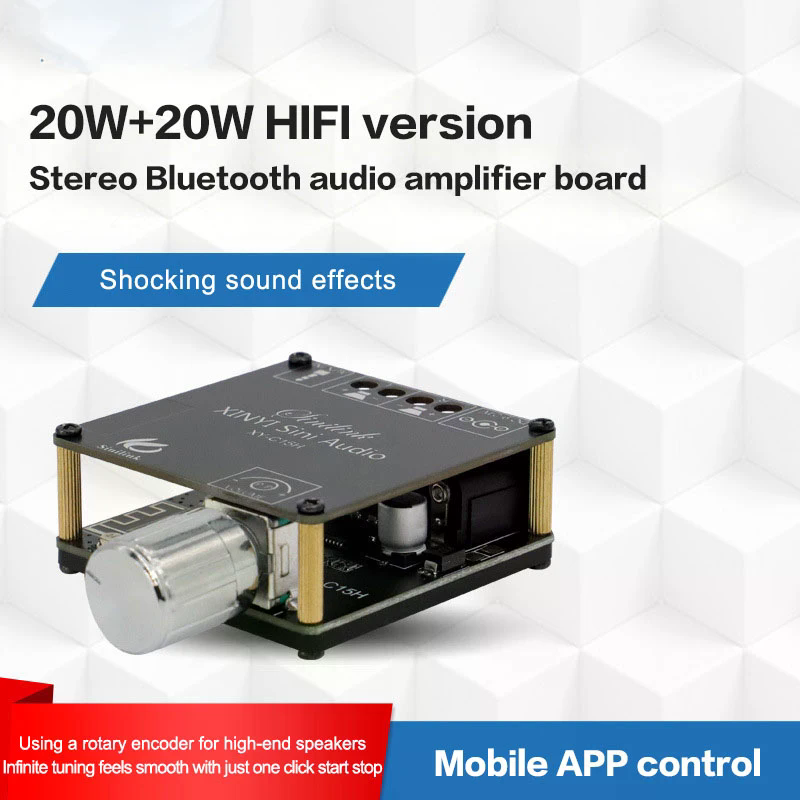 2*20W Bluetooth 5.0 Power Ampl - Audio Music Player App avis et prix