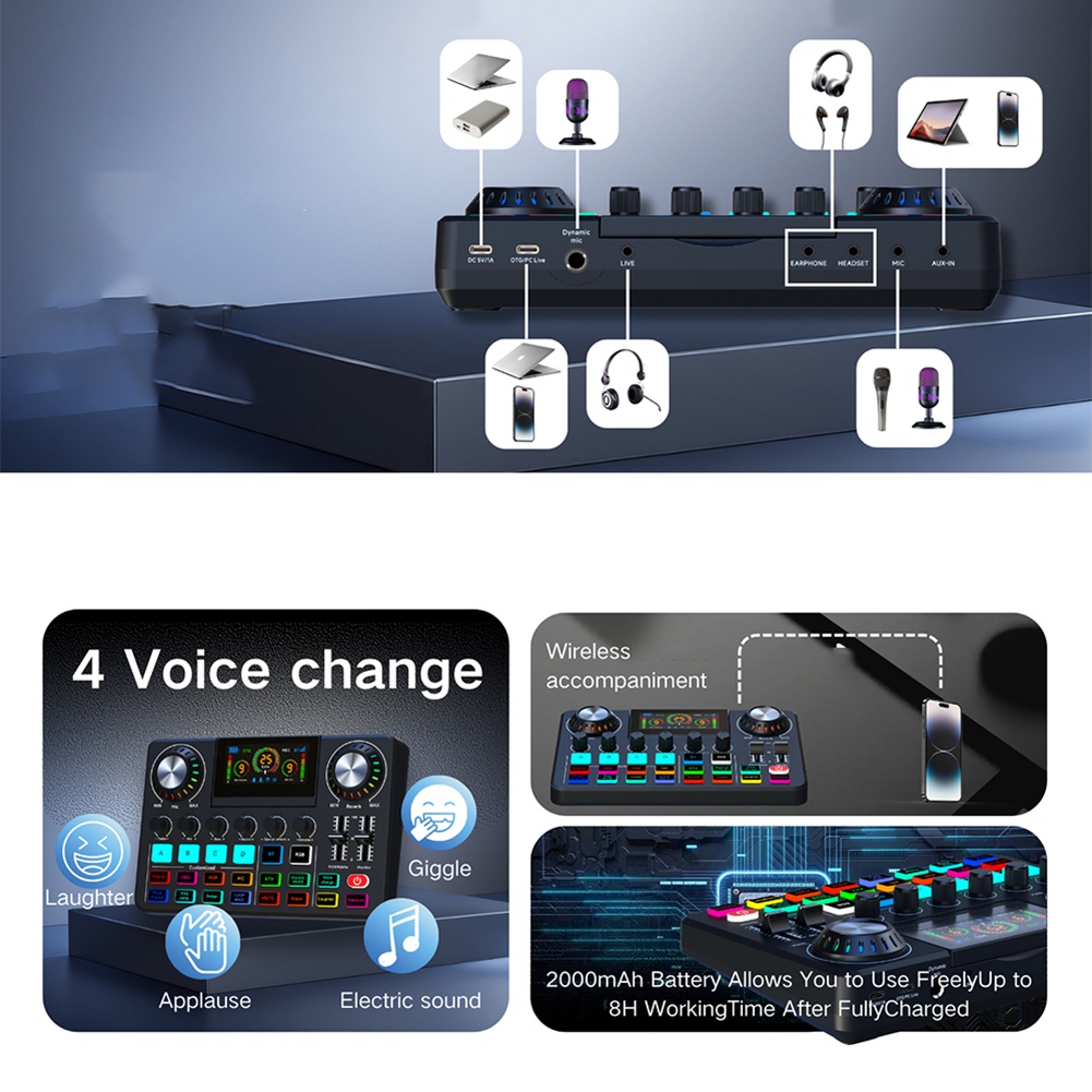 A20I Audio Mixer, Live Sound C - Audio Music Voice Changer avis et prix