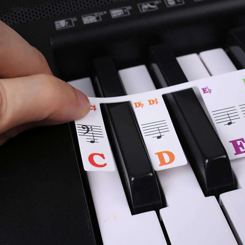 Piano Keyboard Stickers 88/61  - Keyboard Piano 61 Key avis et prix