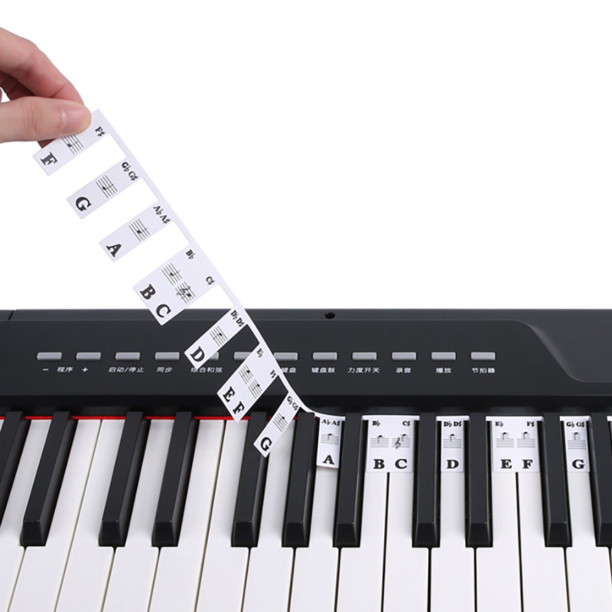 Piano Keyboard Stickers 88/61  - Keyboard Piano 61 Key avis et prix