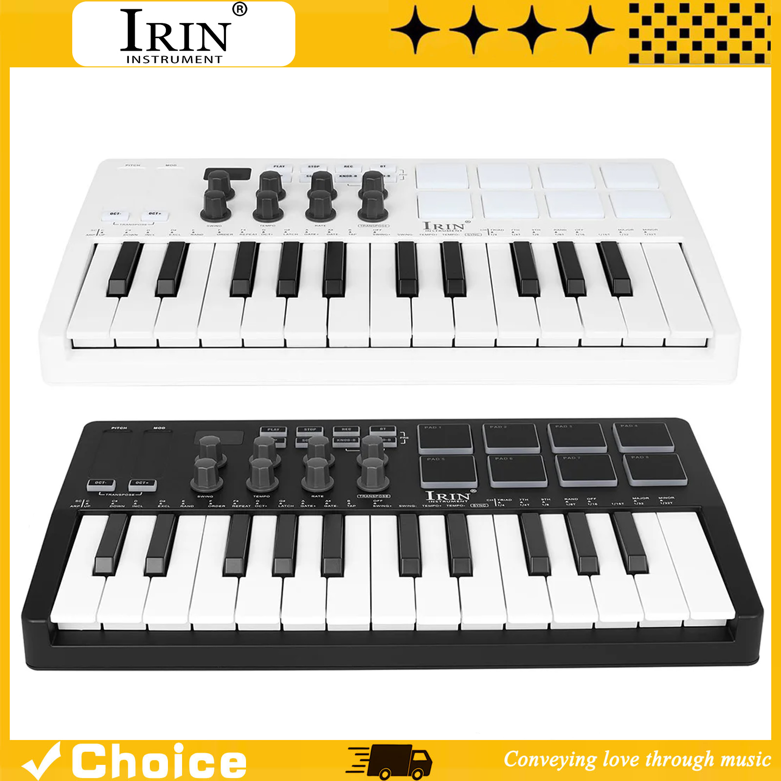 SMK-25  Portable Keyboard MIDI - Midi Controller Pad avis et prix