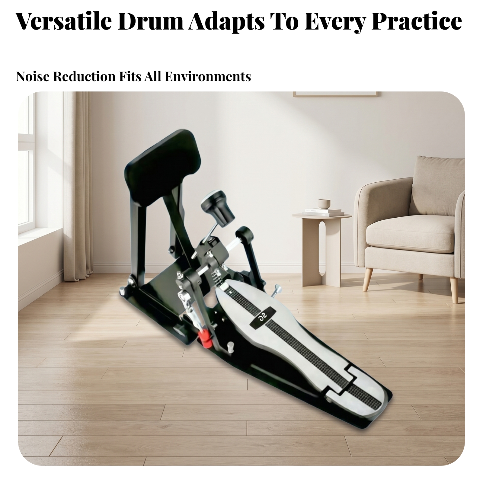 Compact Padded Bass Drum Pract - Drum Practice Pad avis et prix