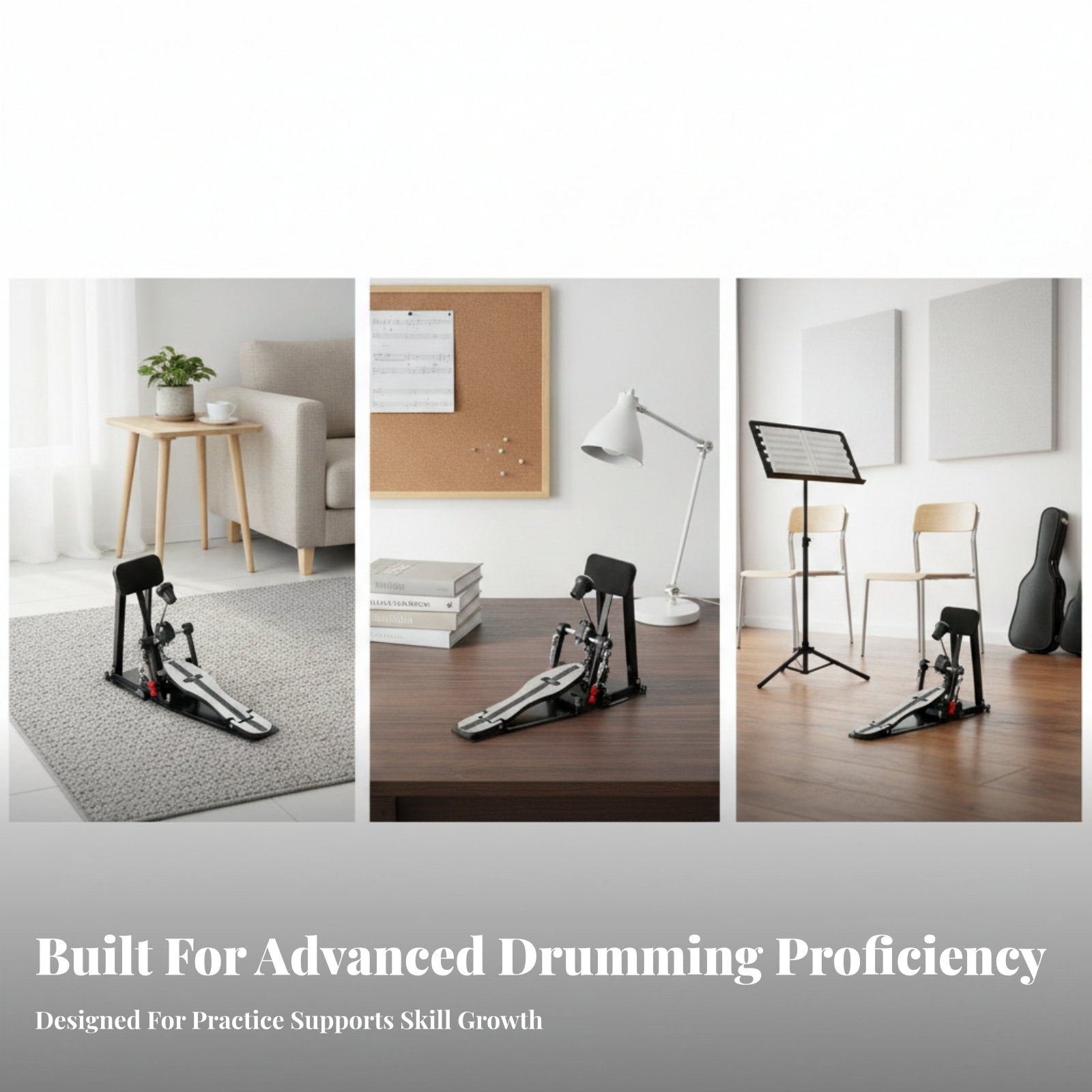 Compact Padded Bass Drum Pract - Drum Practice Pad avis et prix