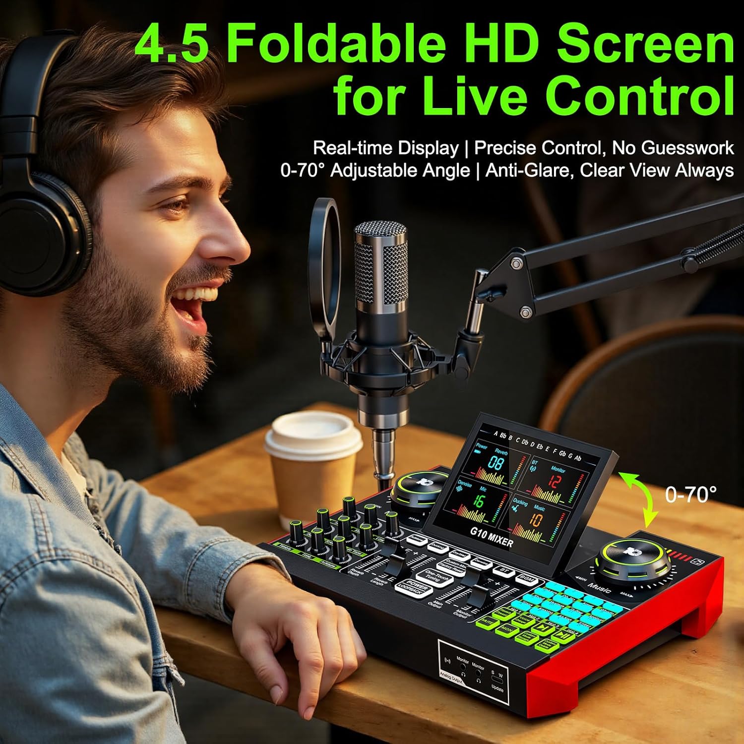 Tenlamp G10 Live Streaming Aud - Audio Music Voice Changer avis et prix