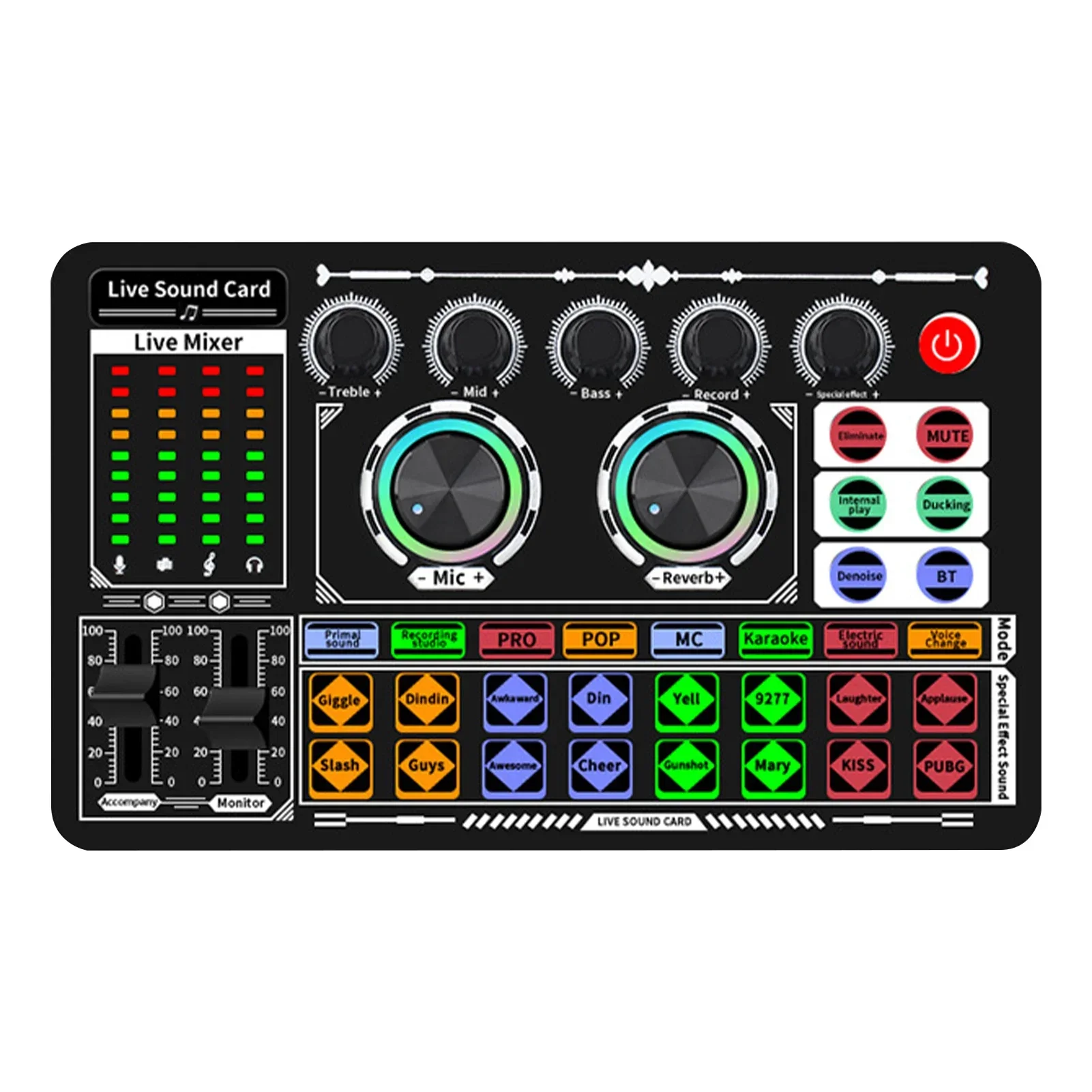 USB Audio Mixer Live Sound Car - Audio Music Voice Changer avis et prix