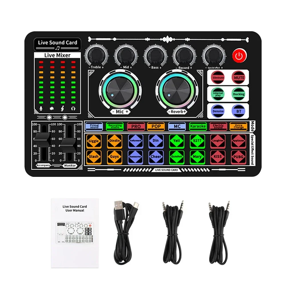 USB Audio Mixer Live Sound Car - Audio Music Voice Changer avis et prix