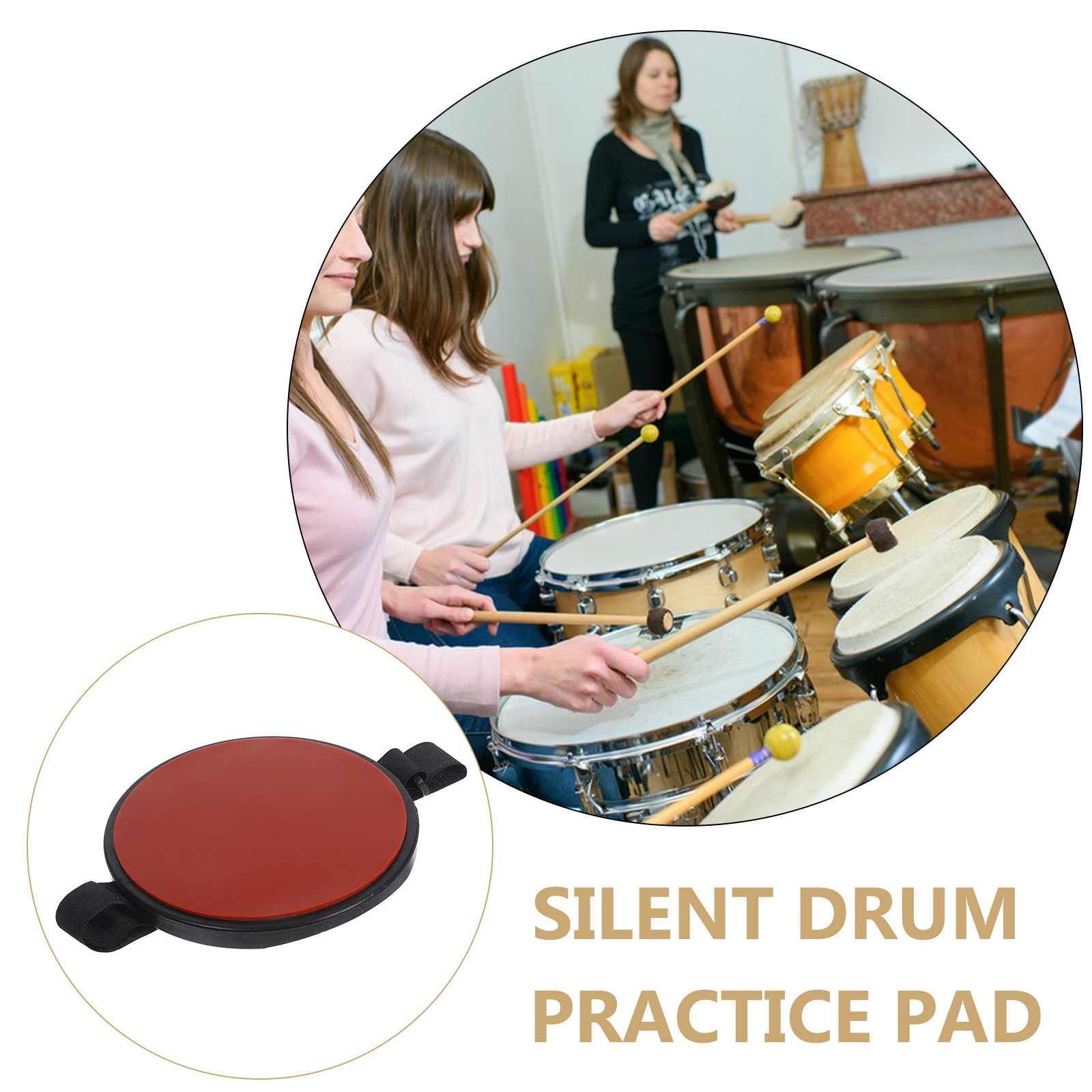 Silent Portable Drum Pad Silic - Drum Practice Pad avis et prix