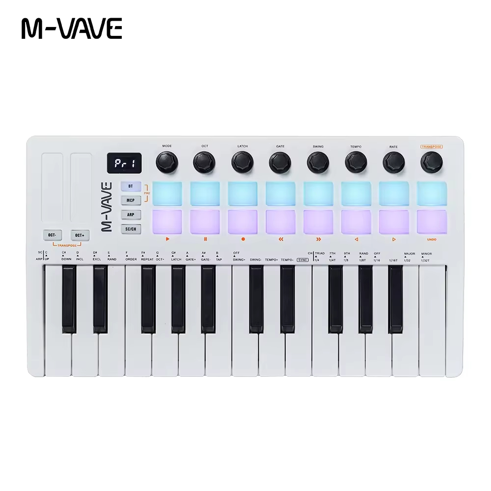 M-VAVE SMK-25 II White 25-key  - Midi Controller Pad avis et prix