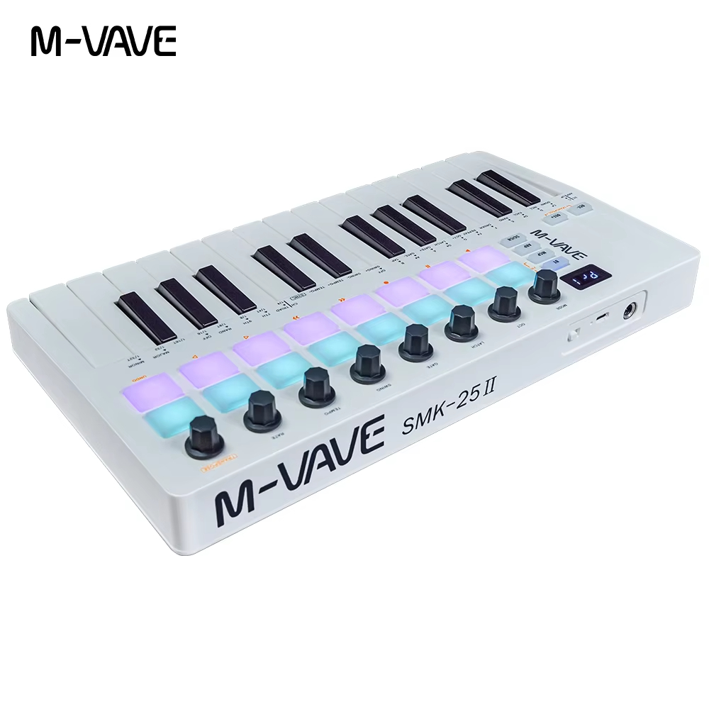 M-VAVE SMK-25 II White 25-key  - Midi Controller Pad avis et prix