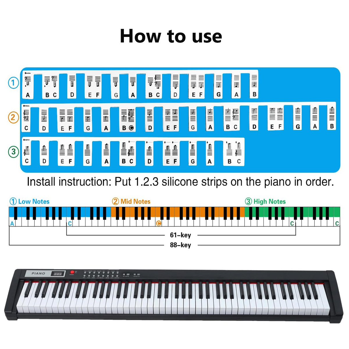 Miwayer 61/88 Keys Piano Keybo - Keyboard Piano 61 Key avis et prix