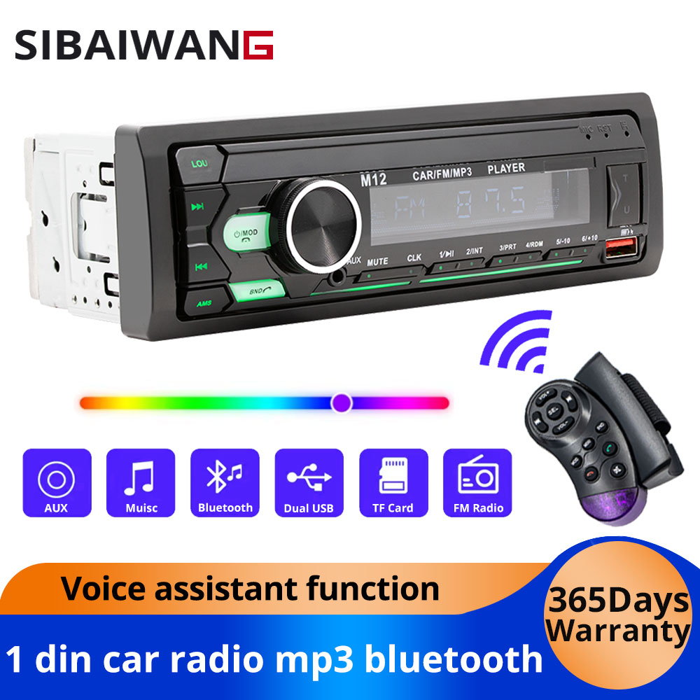 1 din car radio mp3 bluetooth  - Audio Music Player App avis et prix