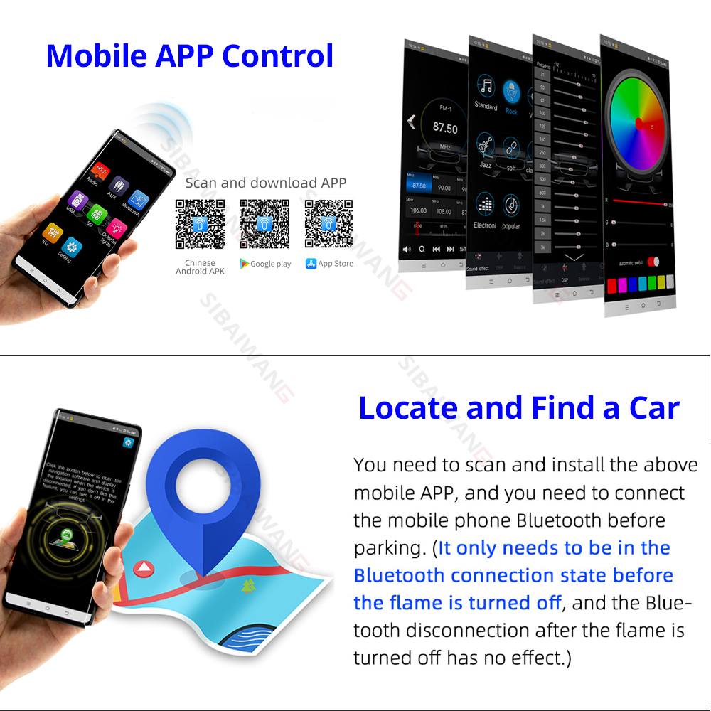 1 din car radio mp3 bluetooth  - Audio Music Player App avis et prix