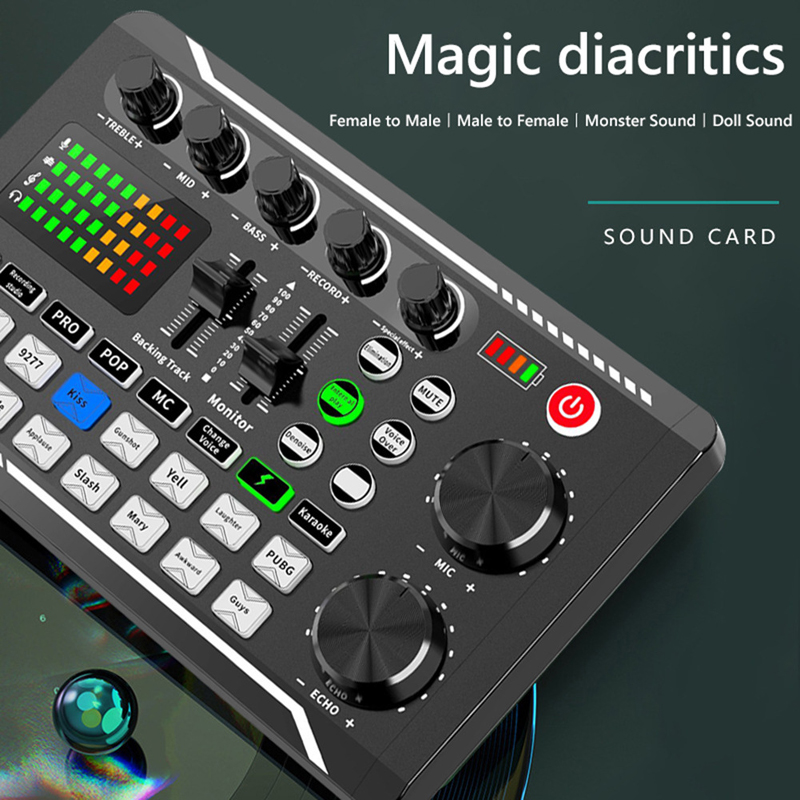 F998 Live Sound Card Audio DJ  - Audio Music Voice Changer avis et prix
