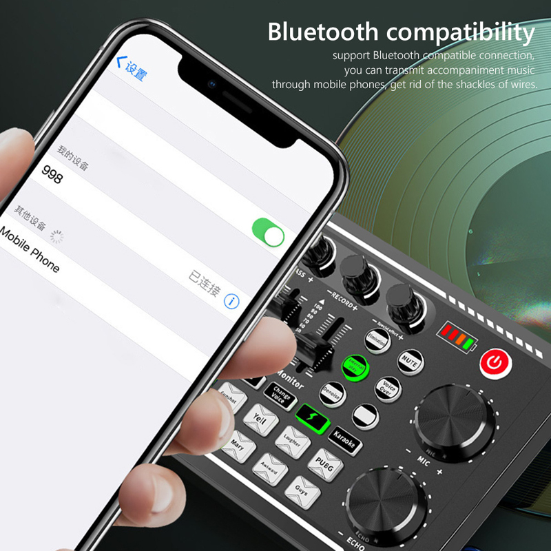 F998 Live Sound Card Audio DJ  - Audio Music Voice Changer avis et prix