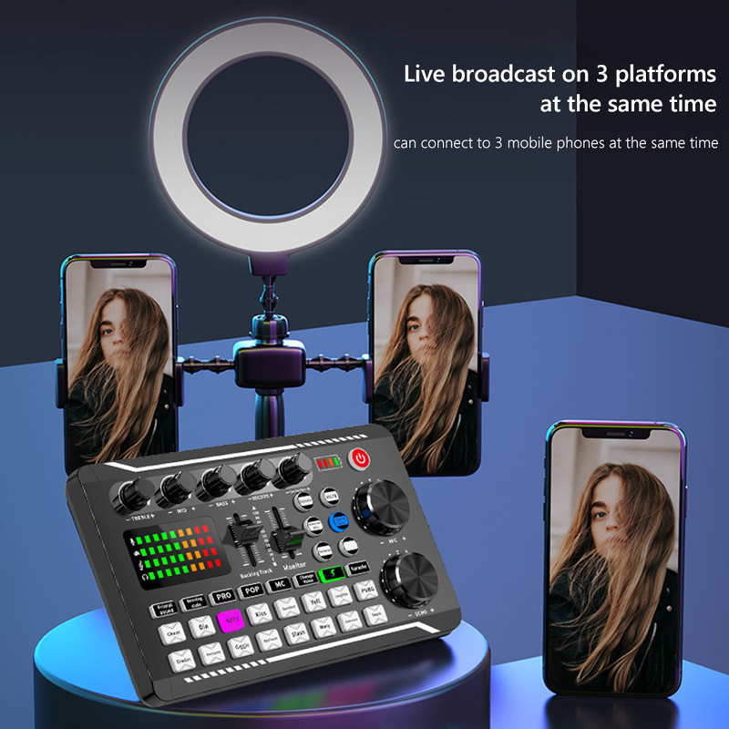 F998 Live Sound Card Audio DJ  - Audio Music Voice Changer avis et prix