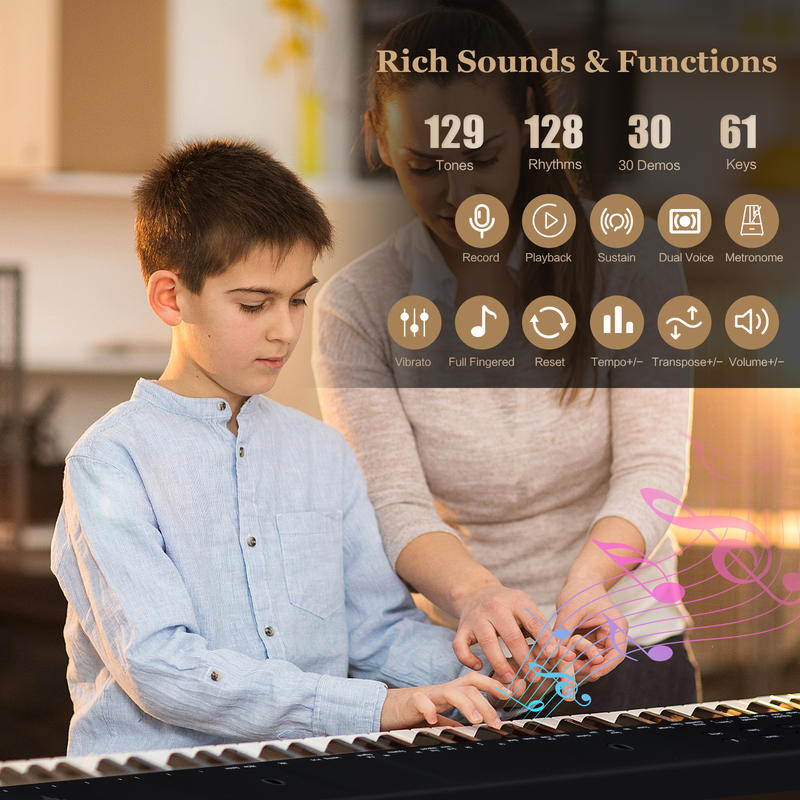 61-Key Portable Electronic Key - Keyboard Piano 61 Key avis et prix