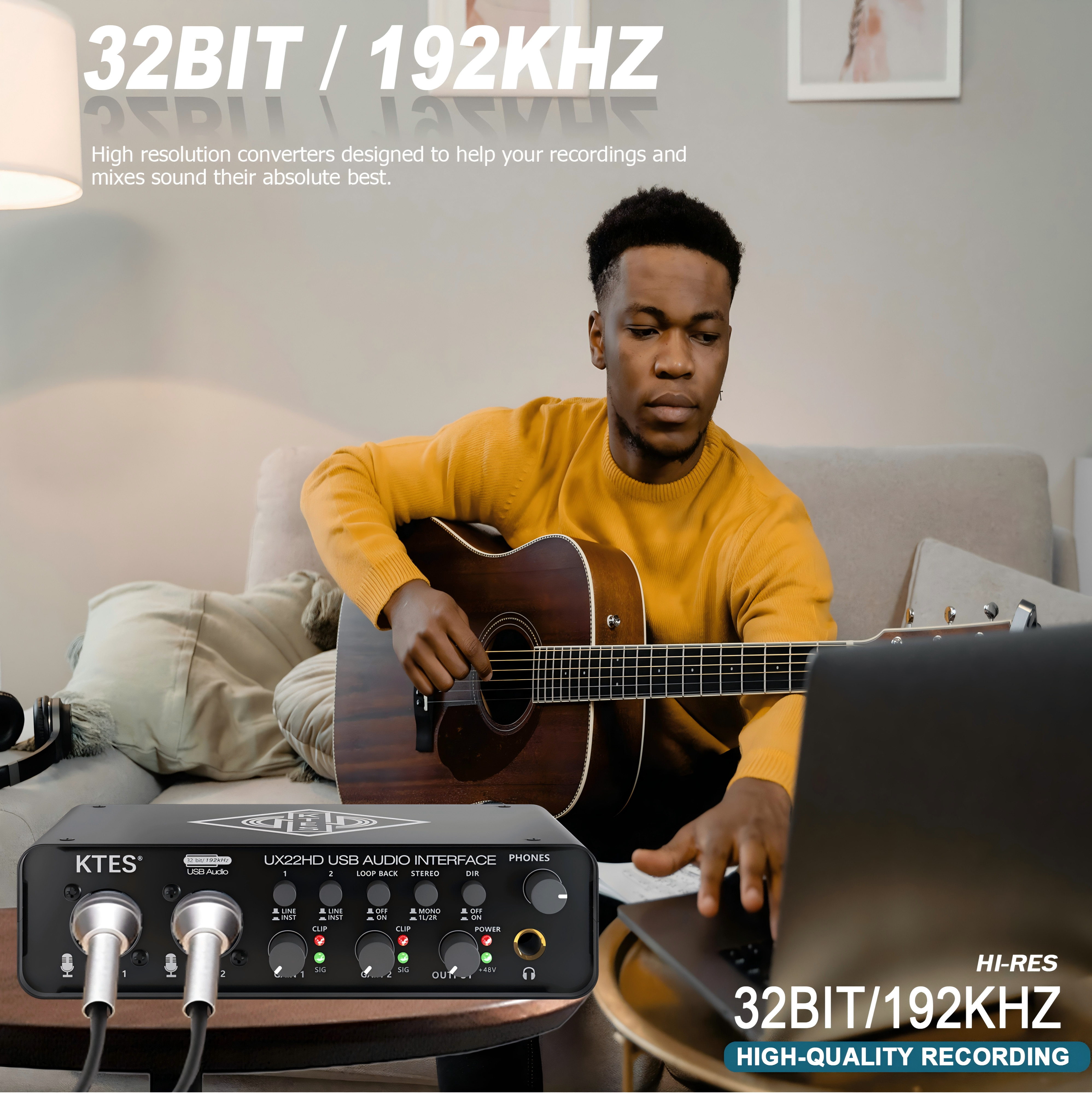 UX22 Audio Interface 192kHz 32 - Audio Youtube Music Free avis et prix