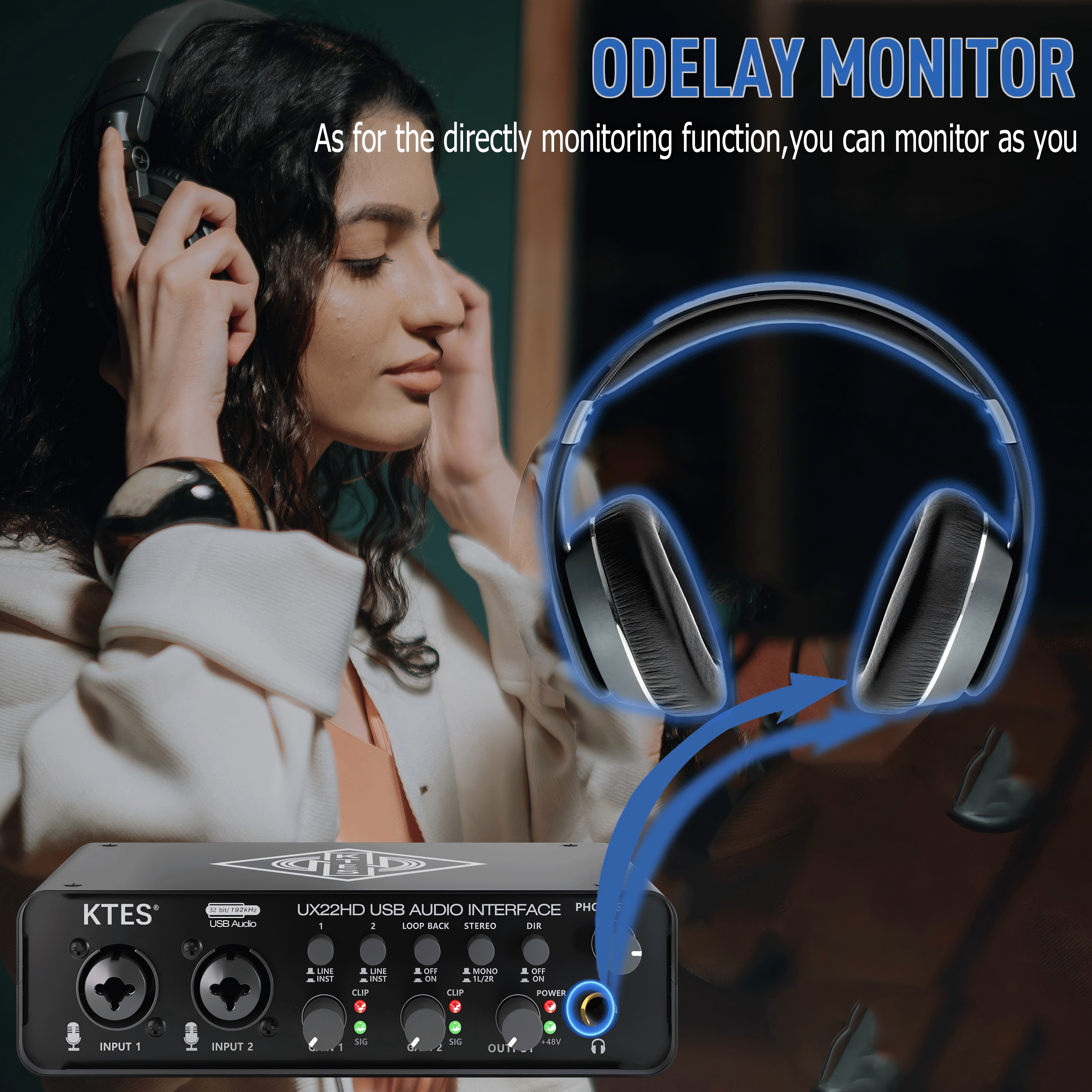 UX22 Audio Interface 192kHz 32 - Audio Youtube Music Free avis et prix