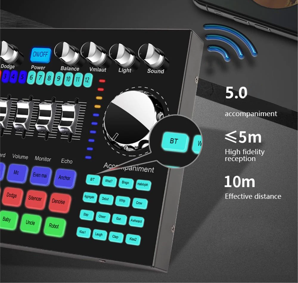 K1 Live Sound Card Voice Chang - Audio Music Voice Changer avis et prix