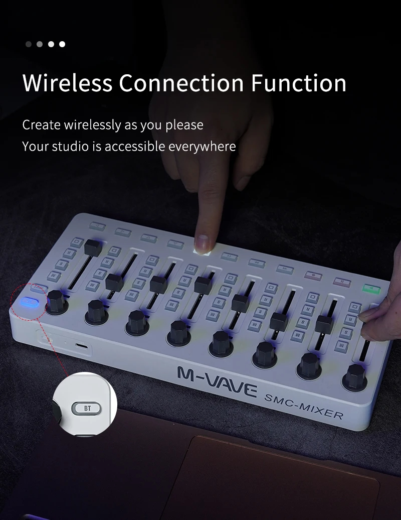 M-VAVE SMC-Mixer Wireless MIDI - Midi Controller Pad avis et prix