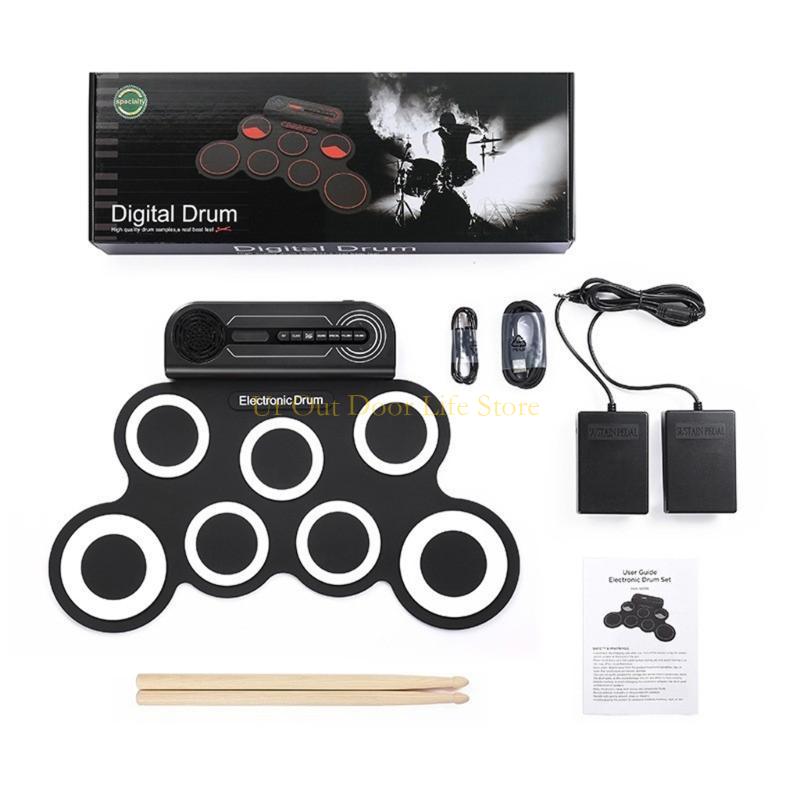 77UF Hand Roll Drum Silicone P - Drum Practice Pad avis et prix