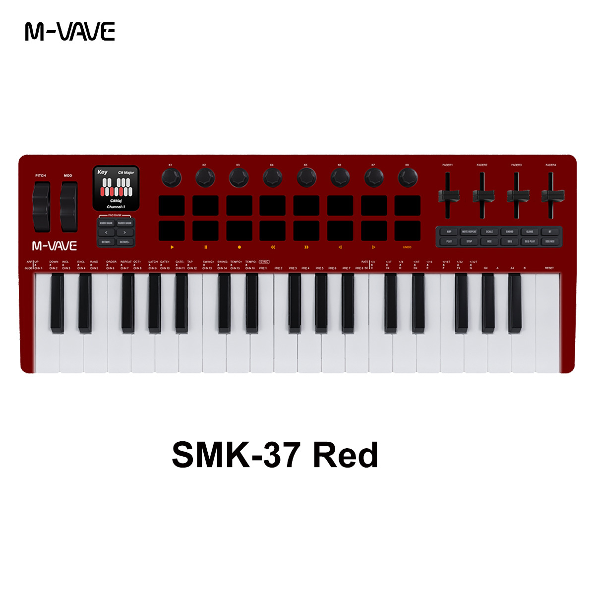 M-VAVE SMK-37 Pro New Wireless - Midi Controller Pad avis et prix