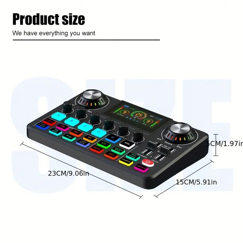 Audio Mixer, Live Sound Card w - Audio Music Voice Changer avis et prix