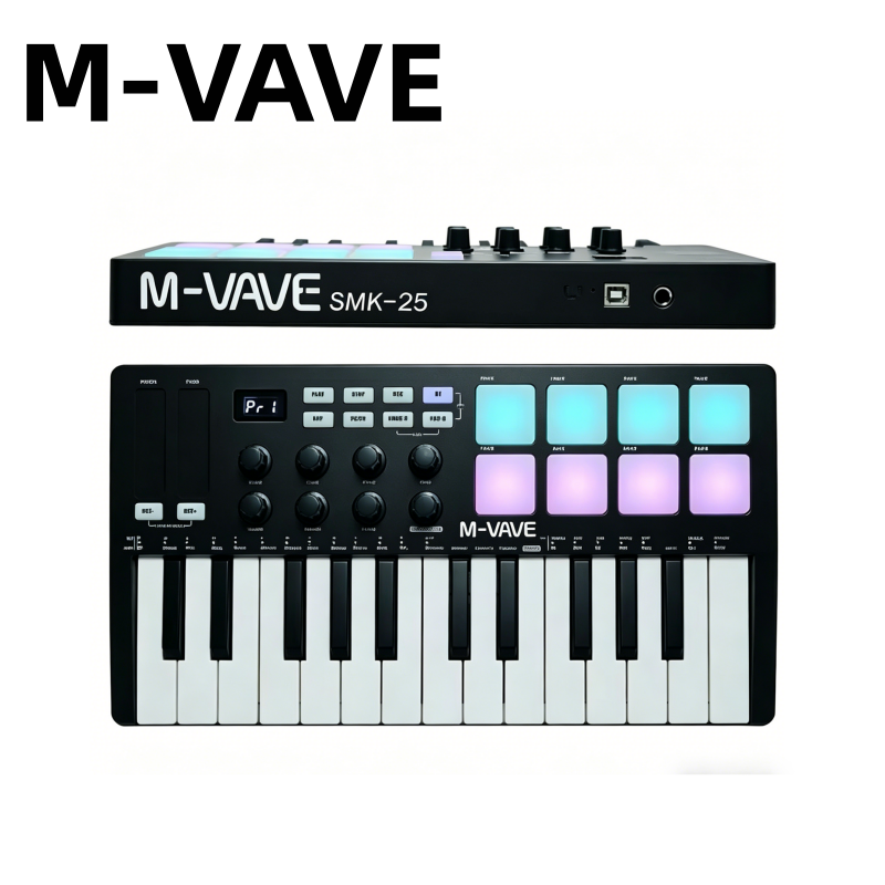 M-VAVE SMK-25 Black Portable M - Midi Controller Pad avis et prix