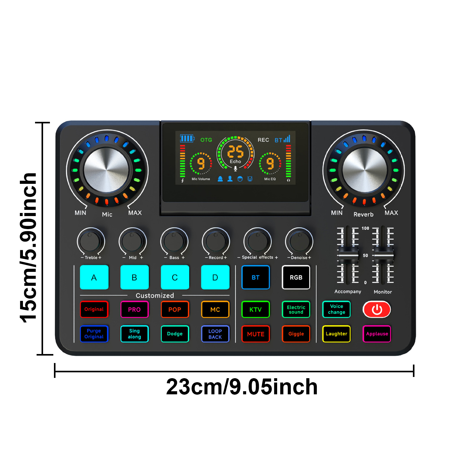 Audio Mixer, Live Sound Card w - Audio Music Voice Changer avis et prix
