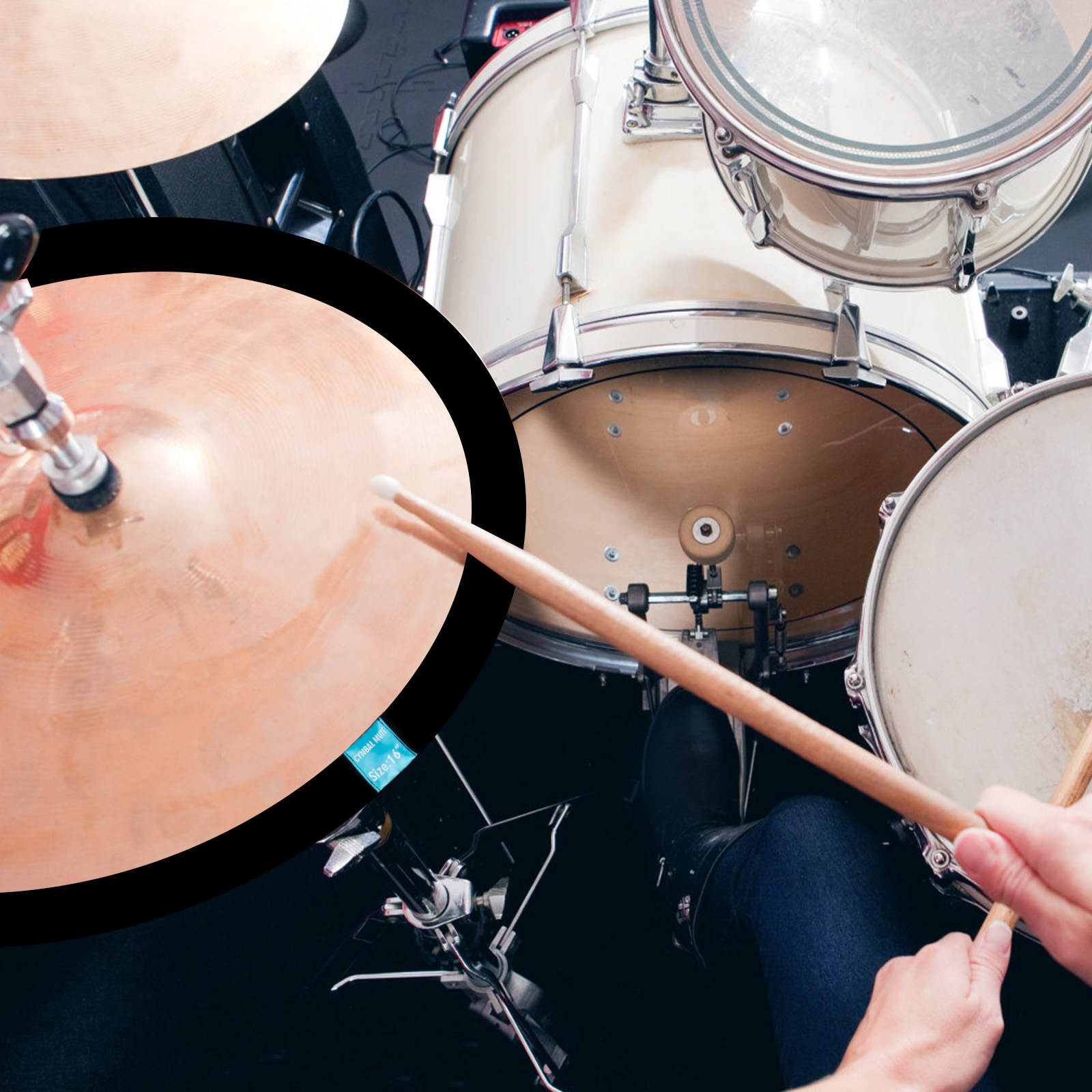 4Pcs Professional Cymbal Mute  - Drum Practice Pad avis et prix